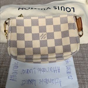 ❤️ SOLD ❤️Louis Vuitton Damier Azur Mini Pochette